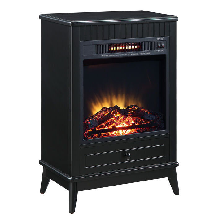 Hamish Fireplace in Black Finish AC00851