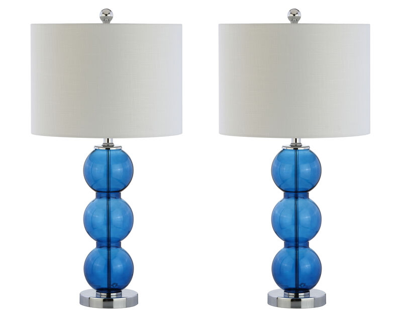 Bella Glass Triple Sphere LED Table Lamp (Set of 2)