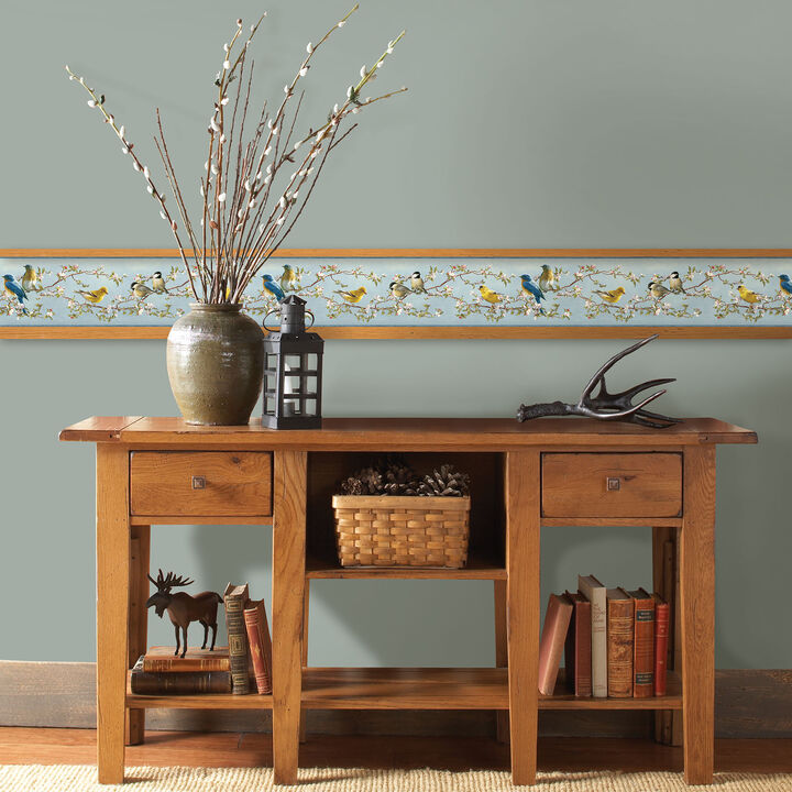 Songbird Sky Blue Trail Wallpaper