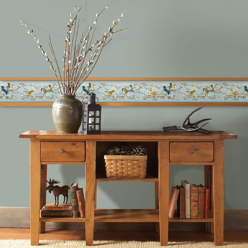 Songbird Sky Blue Trail Wallpaper image number 1