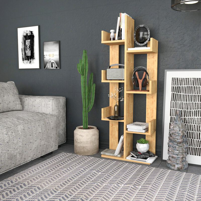Decorotika Luisa Bookshelf - Sapphire Oak