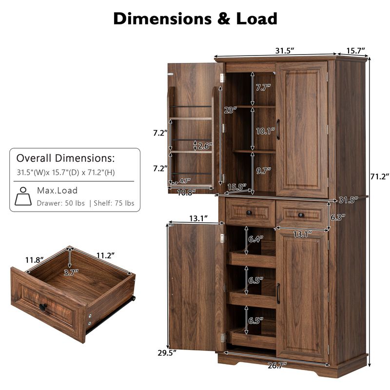 Lutseg Pantry Cabinet image number 8