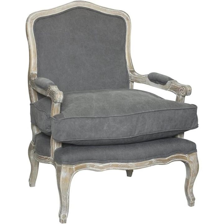 Pangea Home Z-Rodney Chair Antique White And Frost Grey