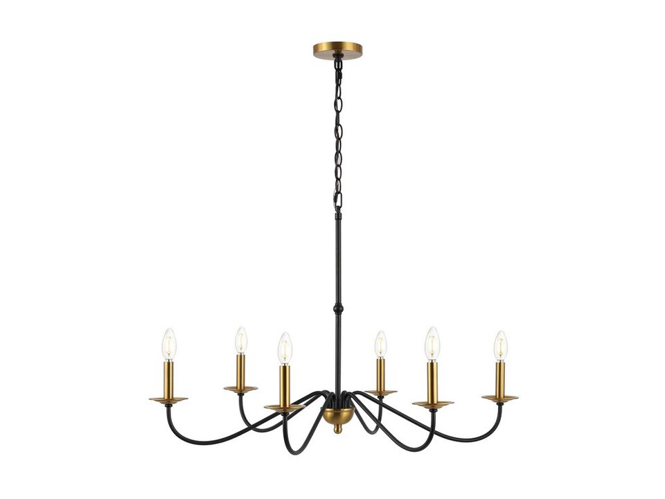Wicklow Bohemian Farmhouse Iron LED Chandelier