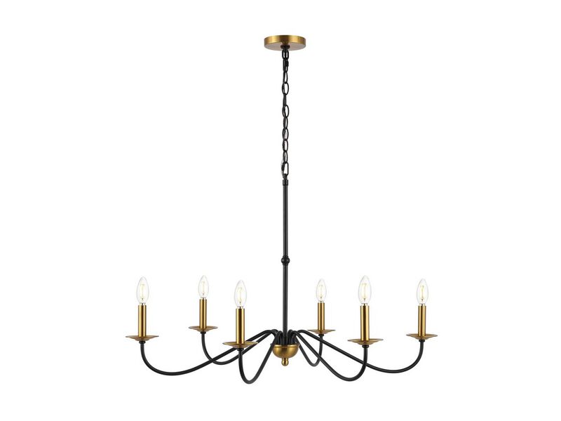 Wicklow Bohemian Farmhouse Iron LED Chandelier