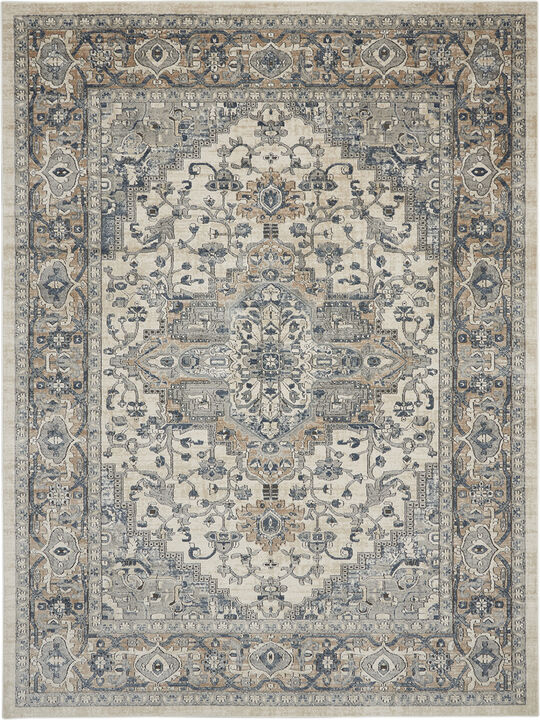 Quarry QUA05 Ivory/Gray 8'10" x 11'10" Rug