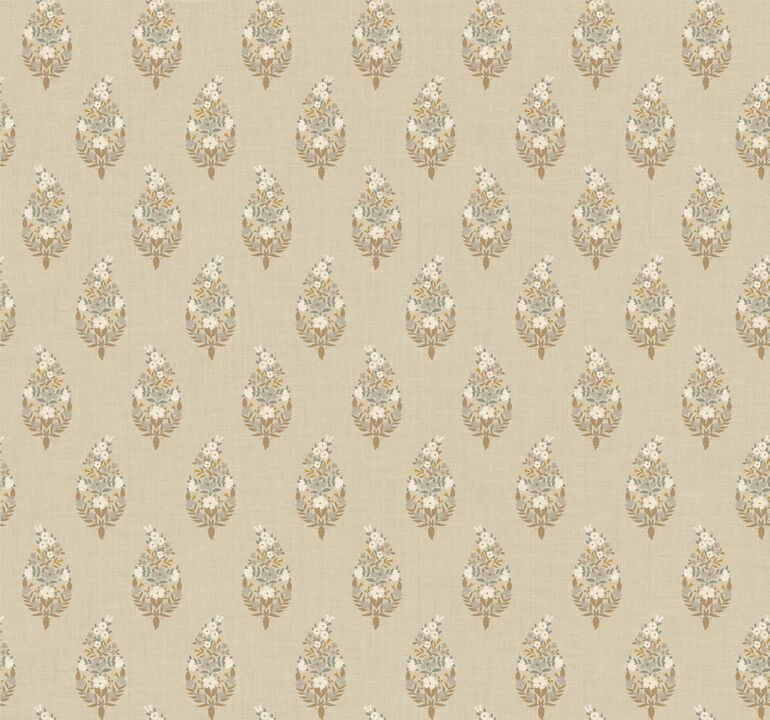 Paisley Linen Wallpaper