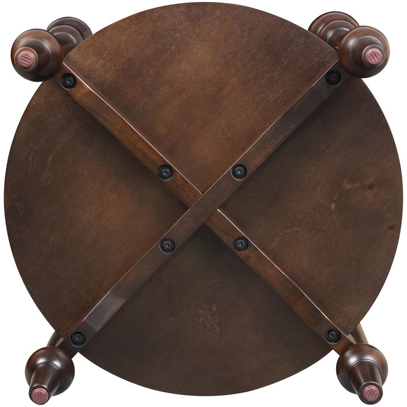 Posni Vintage Round Wood End Table image number 5