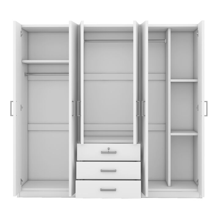 Vuswep 6-Doors Wooden Wardrobe
