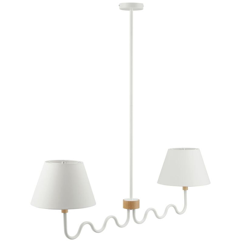 Sunlit Squiggle 2-Arm Pendant Light image number 6