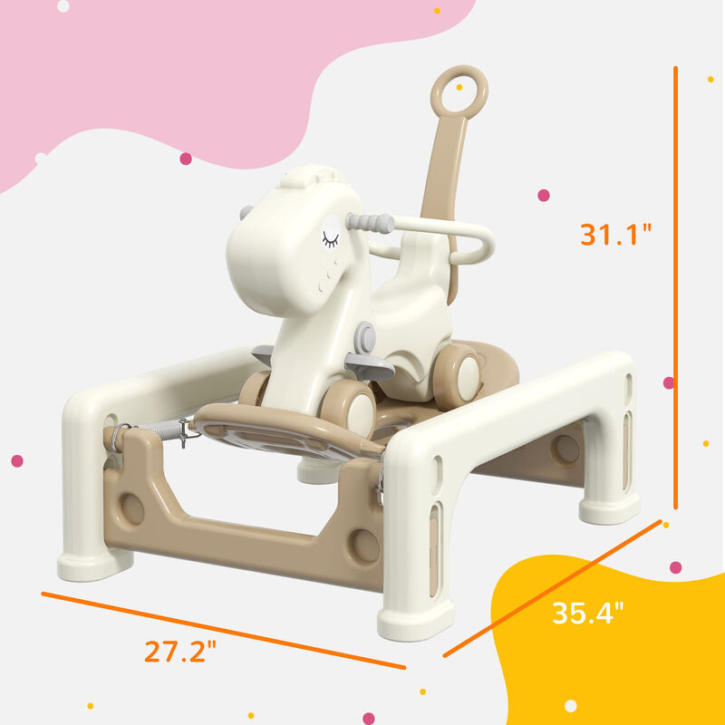 BreeBe 5-in-1 Kids Rocking Horse with Balance Board image number 2