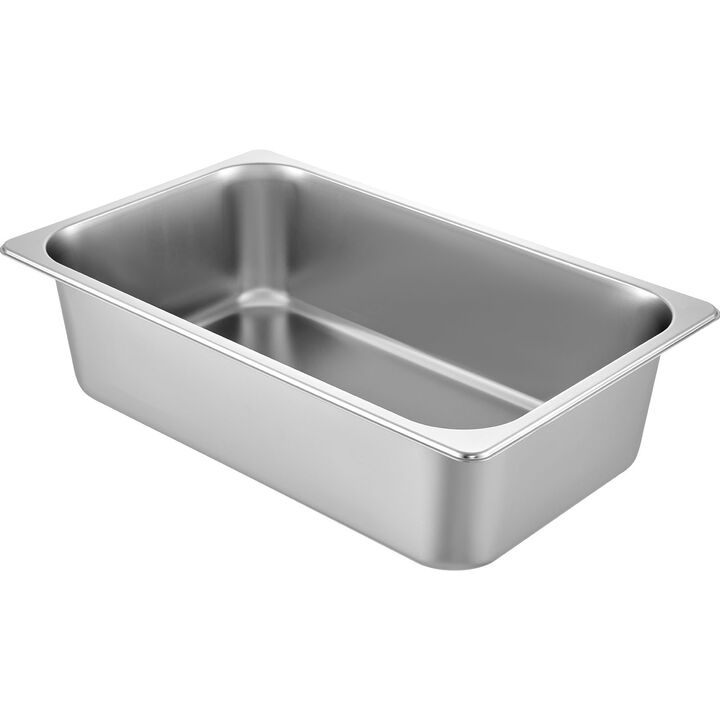 6" Deep Steam Table Pan Full Size 20.5 L/21.7 Quart Stainless Steel Anti-Jam 6 Pack