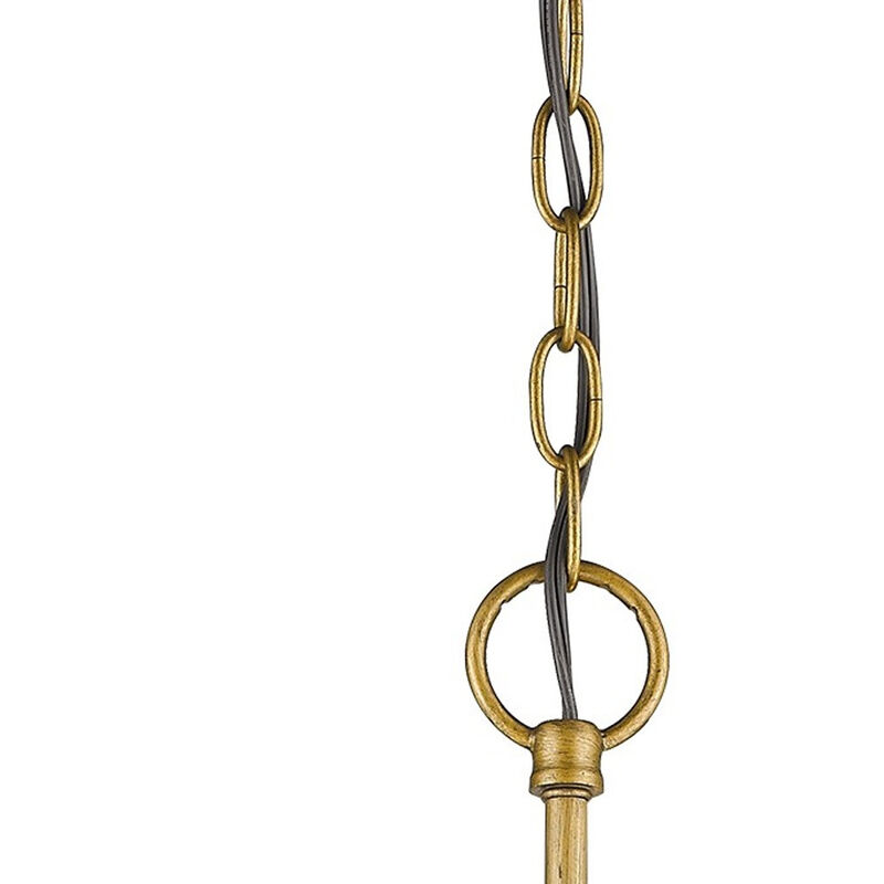 Hivvago Gold Candle Style Three Light Crystal Metal Dimmable Chandelier