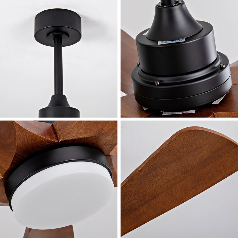 ELEMENT ACE Modern Outdoor Ceiling Fan with Integrated LED Lighting and Remote Control for Energy-Efficient Air Circulation image number 7