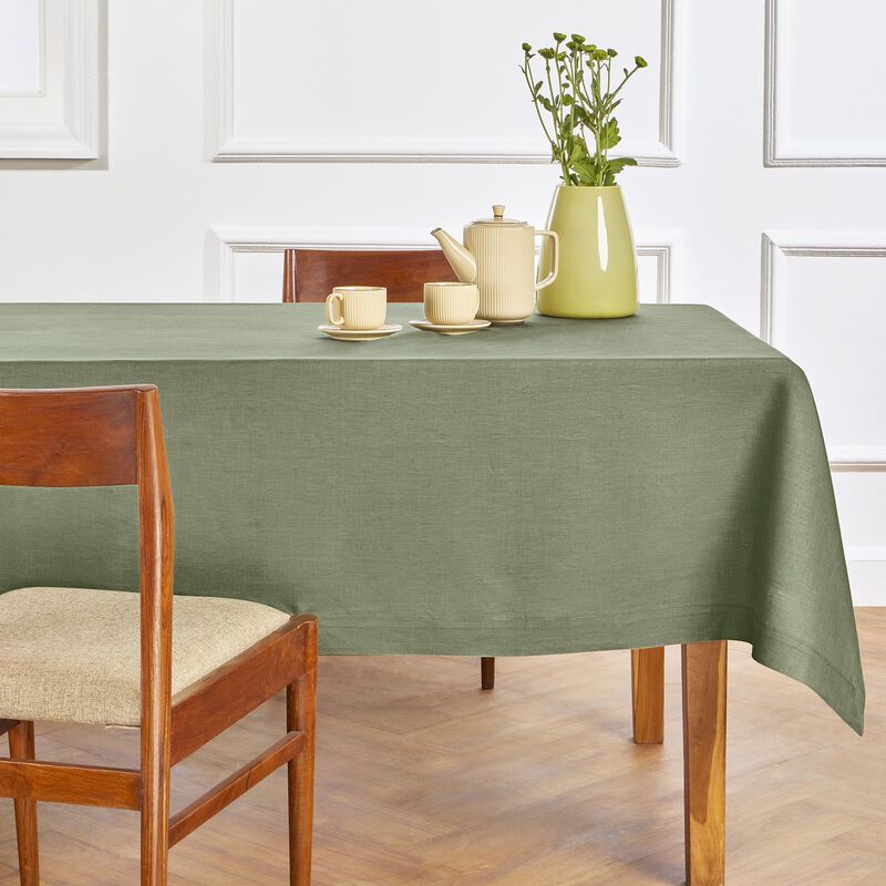 Solino Home Fete 100% Linen Tablecloth &ndash; Handcrafted, Machine Washable, Perfect for Holiday and Everyday Dining