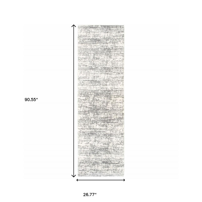 HomeRoots Abstract Strokes Runner Rug image number 3