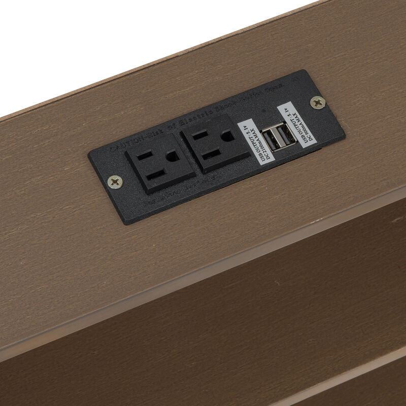 Merax Bunk Bed with Storage Cabinets and USB Ports