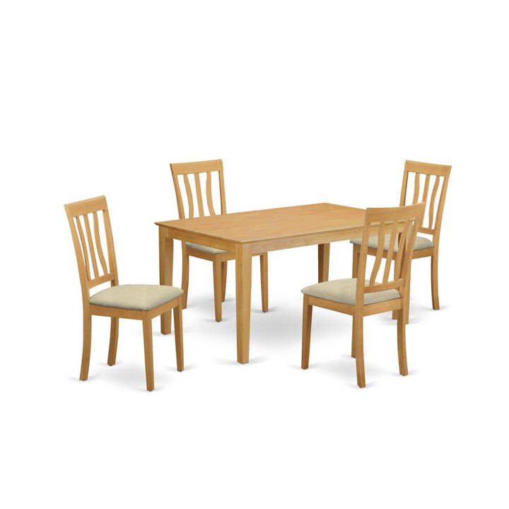 5 Pc Dinette Table set - Kitchen dinette Table and 4 Dining Chairs