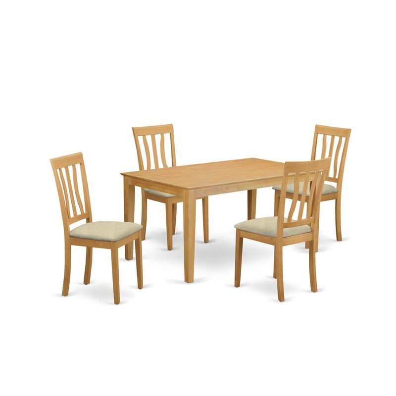 5 Pc Dinette Table set - Kitchen dinette Table and 4 Dining Chairs