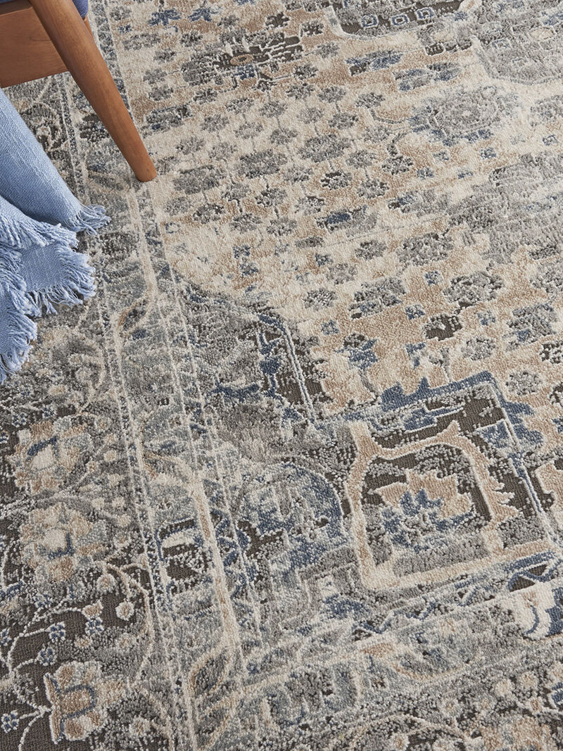 Quarry QUA07 Gray/Ivory 8'10" x 11'10" Rug image number 7