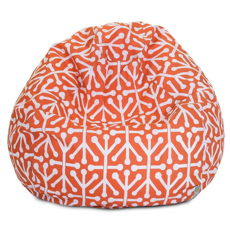 Majestic Home Goods Large Bean Bag Aruba Orange