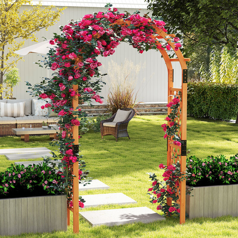 Garden Arch Arbor for Climbing Plants to Support Vines and Enhance Outdoor Landscaping Decor