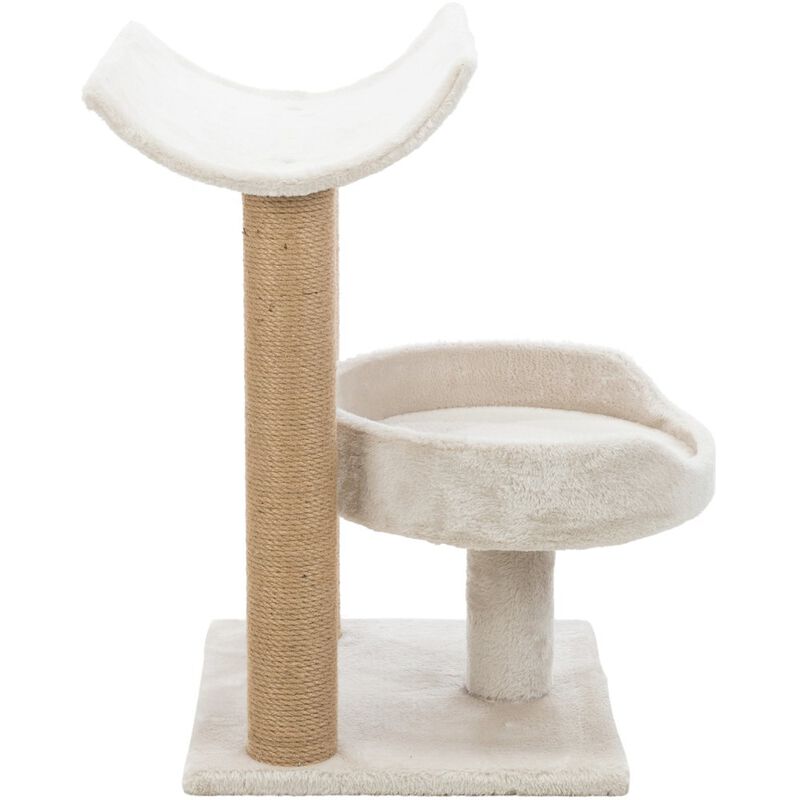 TRIXIE Isaba Plush 2-Level Cat Tree with Sisal Scratching Posts, 2 Perch image number 6