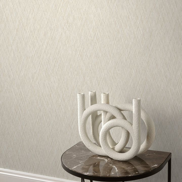 Very Faux Unis Geometric Beige Wallpaper VE1002