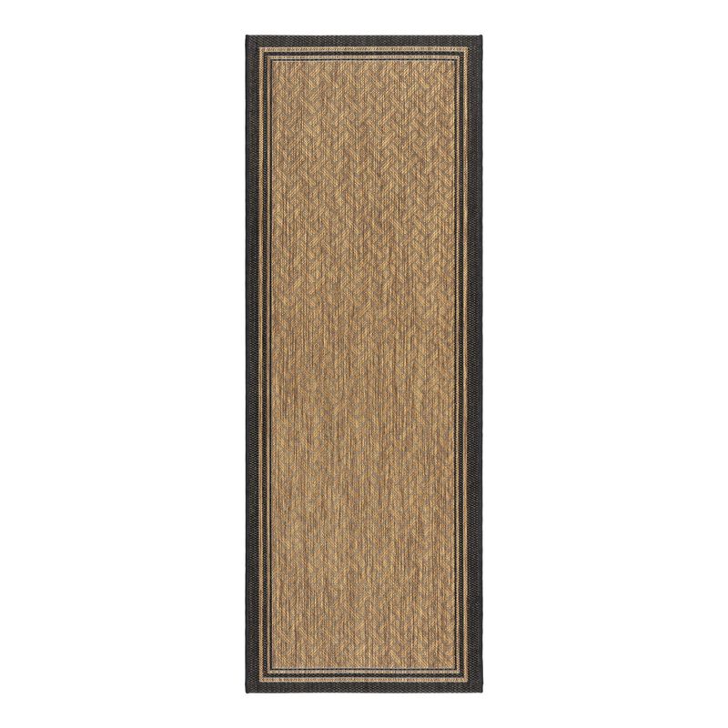 Gertmenian Indoor Outdoor Classic Flatweave Area Rug, Stain & UV Resistant Carpet, Deck, Patio, Poolside & Mudroom, 2x6 Ft Runne