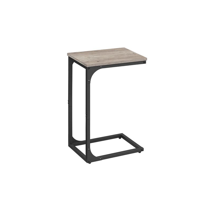 C-Shaped End Table Contemporary Design with Sleek and Versatile Functionality