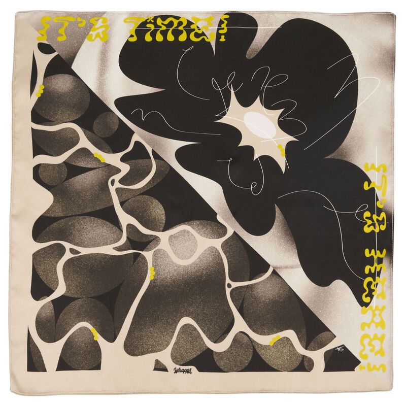 Below | 18" Mulberry Silk Furoshiki Wrap by Essery Waller image number 0
