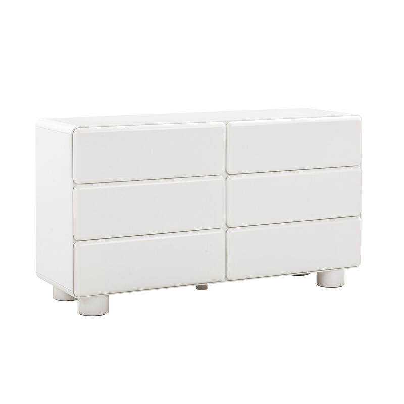 Tammy Taupe 6-Drawer Dresser.