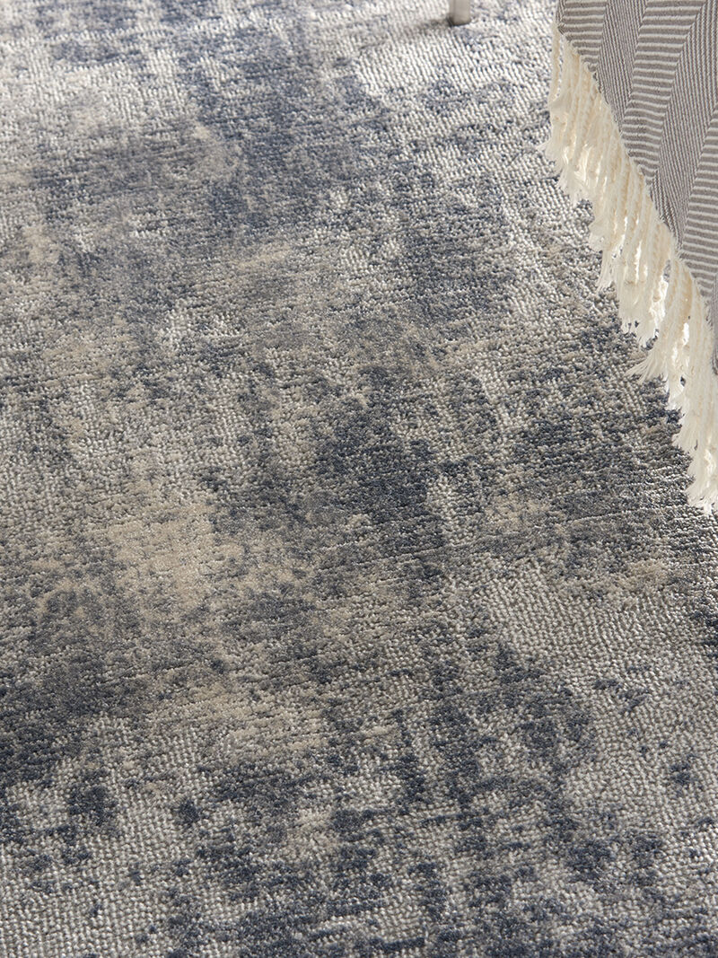 Rustic Textures RUS02 Blue/Ivory 5'3" x 7'3" Rug