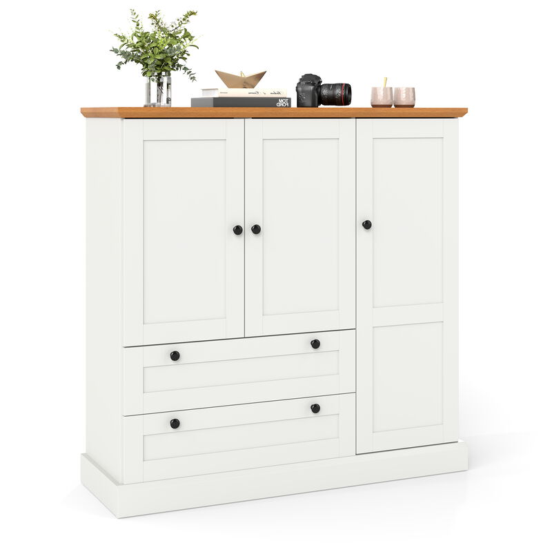 Multi-Purpose Kitchen Storage Cabinet – Buffet Sideboard with 3 Doors & 2 Drawers