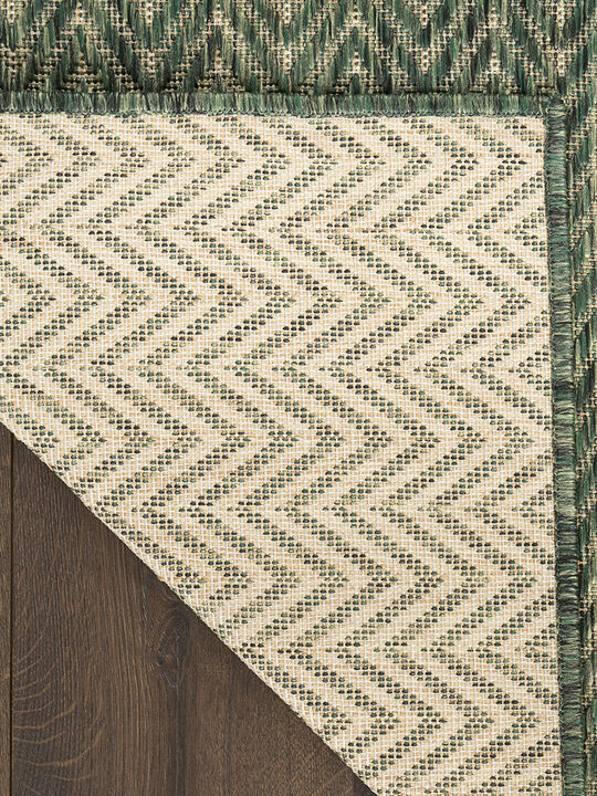 Horizon Indoor/Outdoor HOZ02 Green 4' x 6' Rug