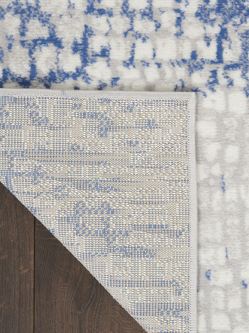 Whimsicle WHS07 Gray/Blue 2' x 8' Rug