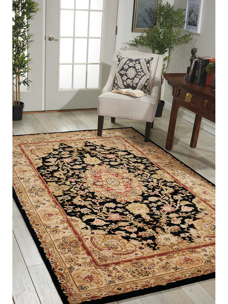 Nourison 2000 2028 Black 2'6" x 4'3" Rug