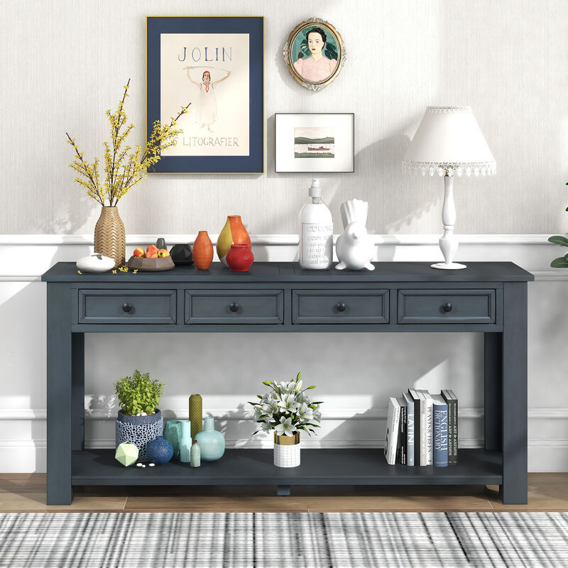 Merax Console Table with Storage Drawers