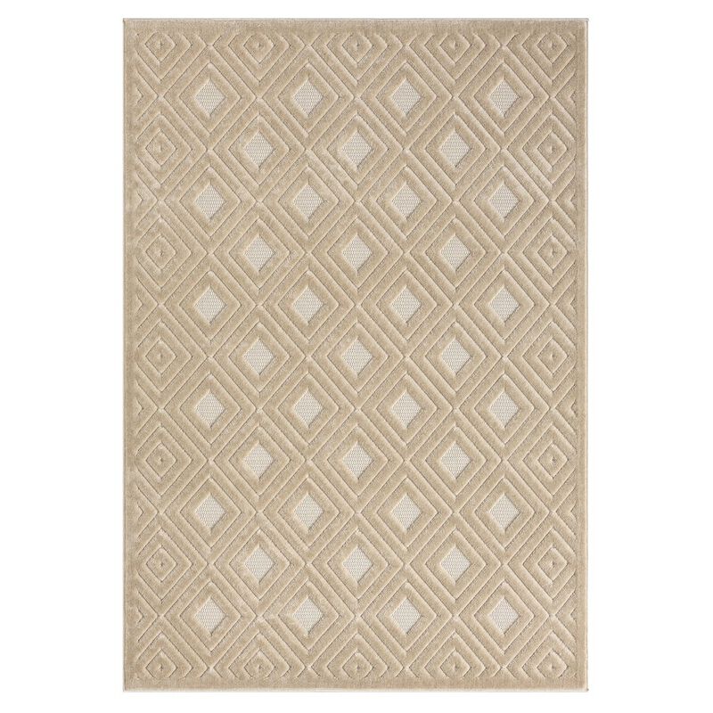 LR Home Atlas Durable Performance Area Rug Outdoor