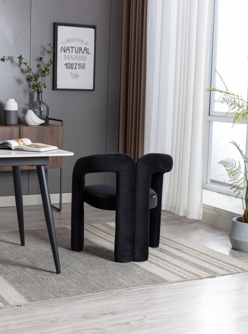 Streamdale Modern Fabric Upholstered Dining Chairs (Set of 2)