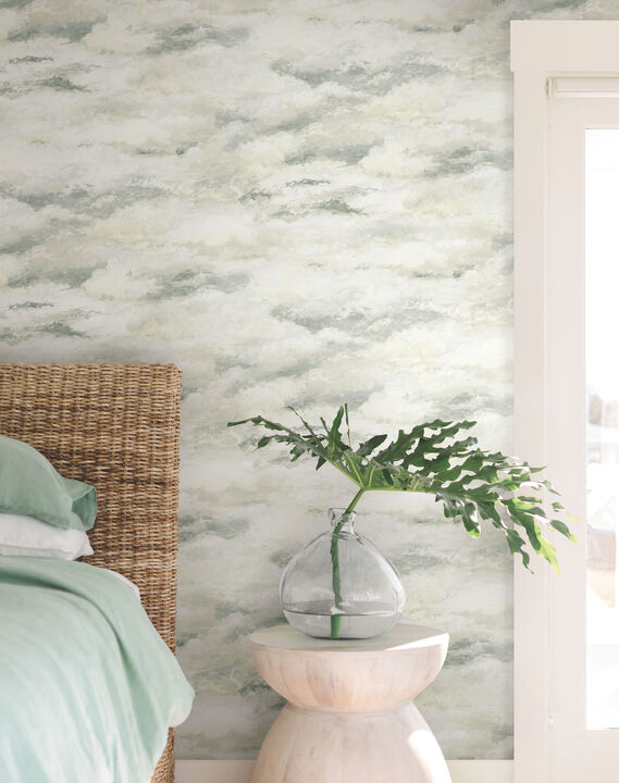 Plein Air Tan & Grey Wallpaper