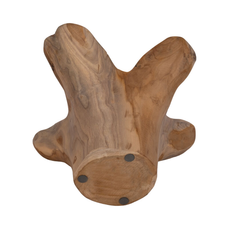 Wood, 14" Teak Bowl, Natural image number 5