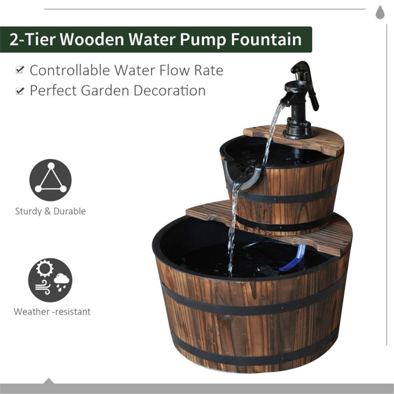 Water Fountain & Fish Tank Combo &ndash; Tranquil Feature for Indoor & Outdoor Spaces image number 3