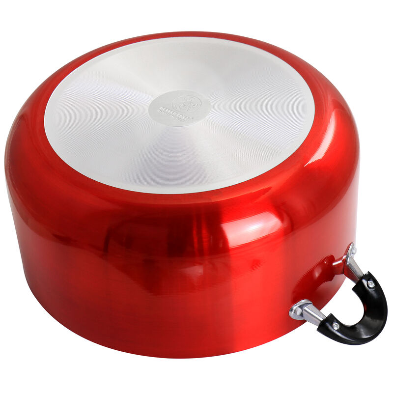 Better Chef for Professional Results 18 Quart Heavy Gauge Aluminum Dutch Oven in Red