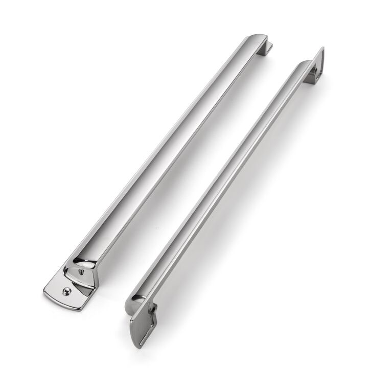 khtumeware 6 Pack 12""(305mm) Cup Drawer Pulls Polished Chrome Cabinet Pulls Kitchen Hardware Bin Cup Cabinet Handles Drawer Han