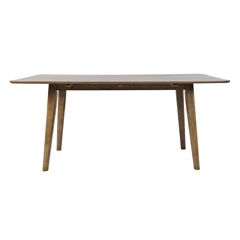 Jofran Bowie 66 Harvest Mid-Century Modern Drop-Leaf Dining Table