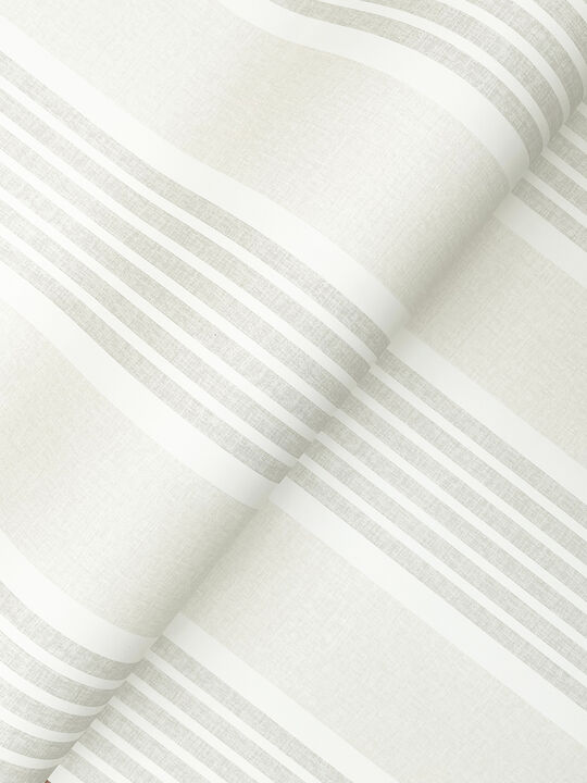 Bingley Light Grey Embellished Stripe Wallpaper