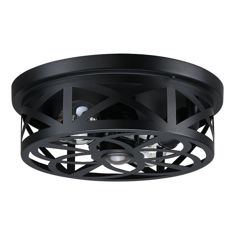 10.94" Modern 2-Light Motion Sensor Outdoor Flush Mount Light image number 9