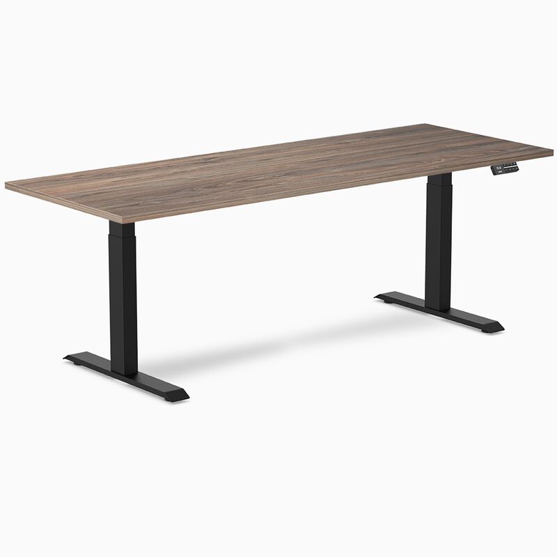 Desky Dual Laminate Sit Stand Desk image number 0