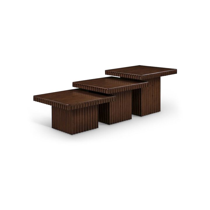 Meridian Furniture Spencer Brown Oak Veneer Coffee Table